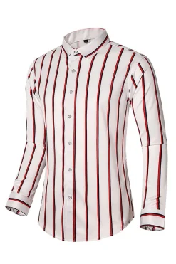 Camisa de Manga Comprida Preto Vermelho Mais Tamanha