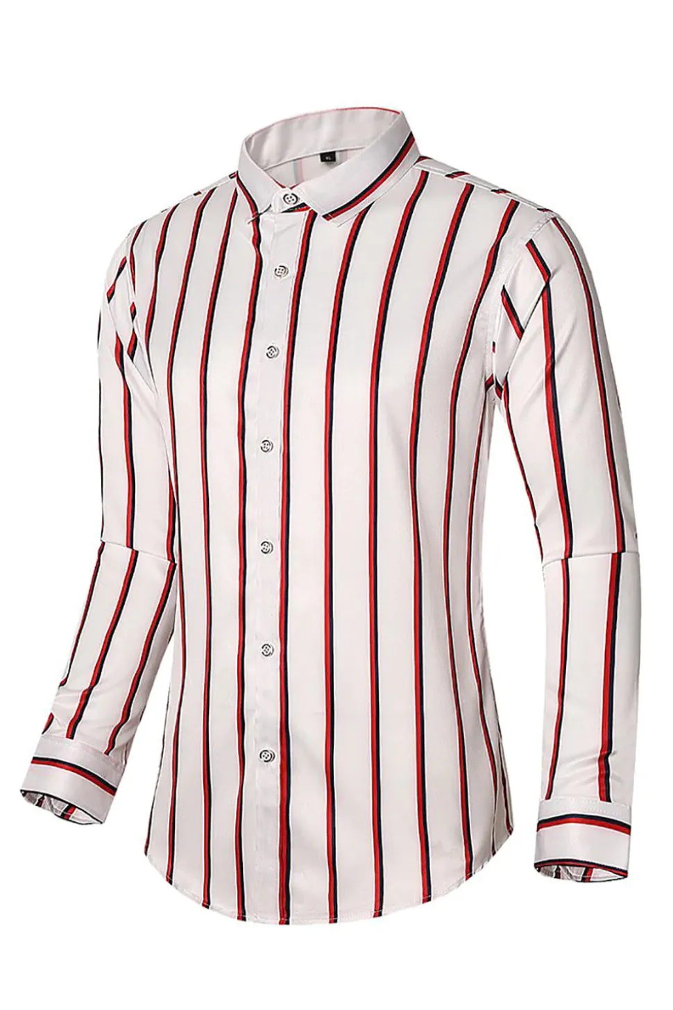 Camisa de Manga Comprida Preto Vermelho Mais Tamanha