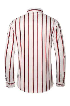 Camisa de Manga Comprida Preto Vermelho Mais Tamanha