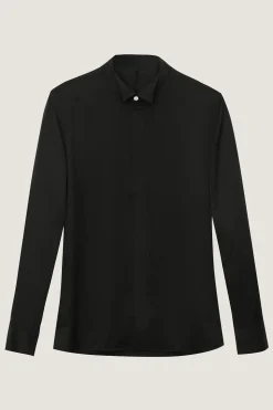 Camisa de terno manga comprida preto