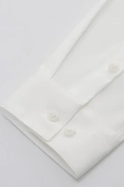 Camisa de terno manga comprida preto