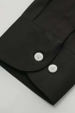 Camisa de terno manga comprida preto