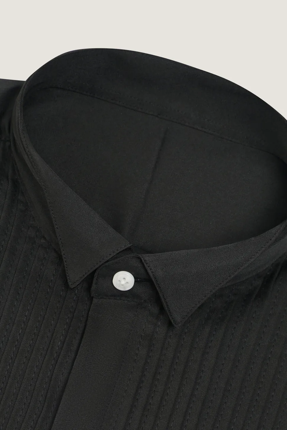 Camisa de terno manga comprida preto