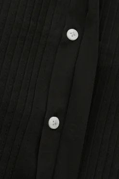Camisa de terno manga comprida preto