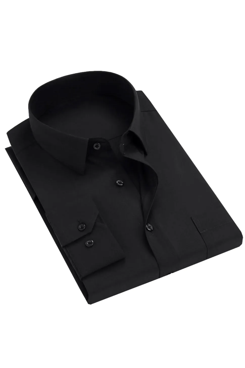Camisa de terno manga comprida preto