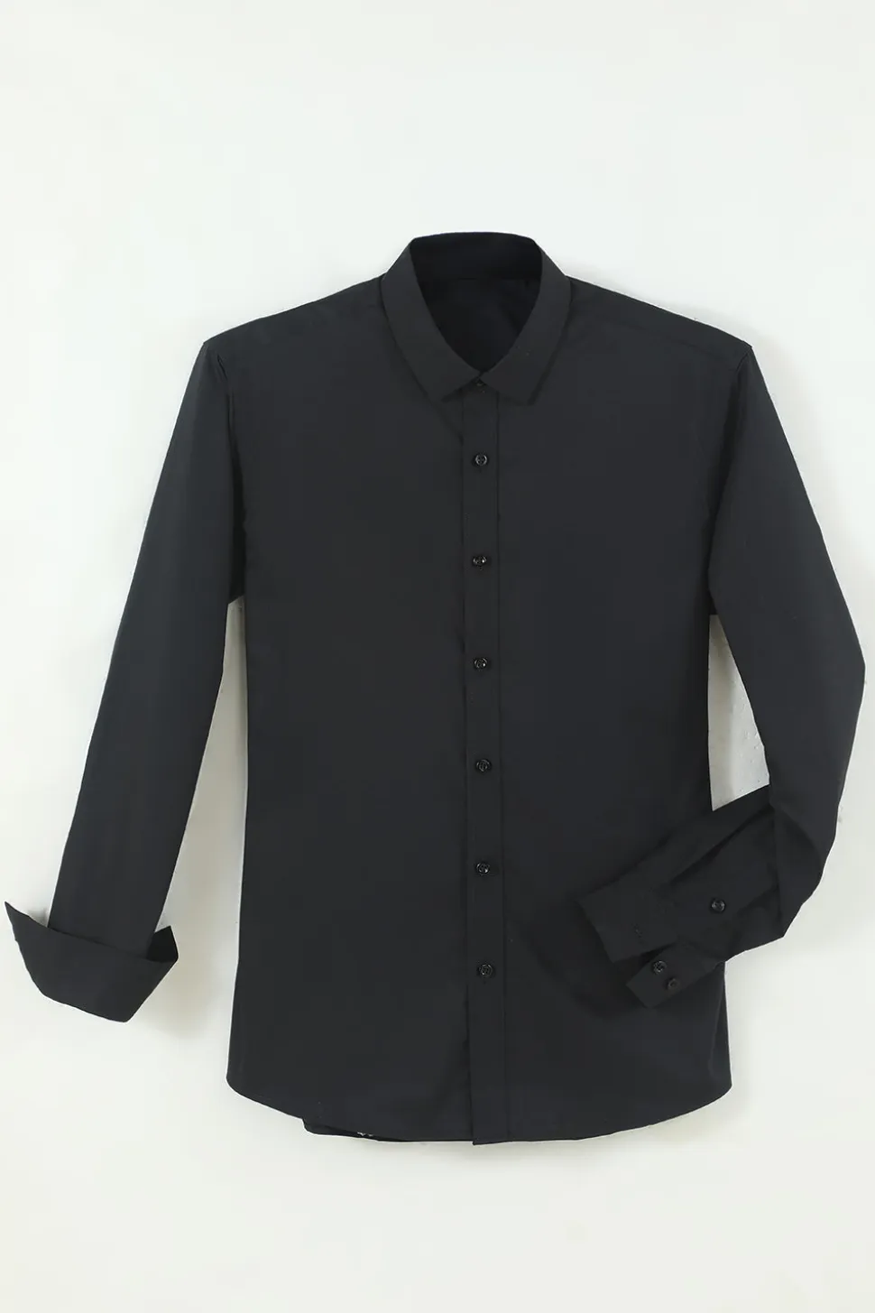 Camisa de terno manga comprida preto