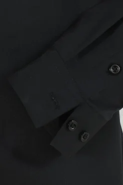 Camisa de terno manga comprida preto