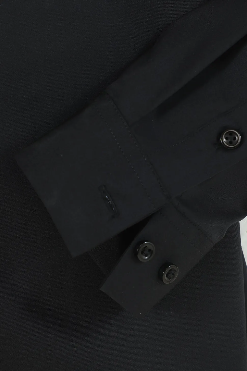 Camisa de terno manga comprida preto