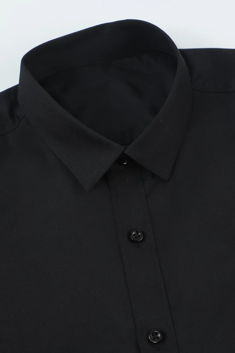 Camisa de terno manga comprida preto