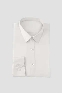 Camisa de terno manga comprida homen branco