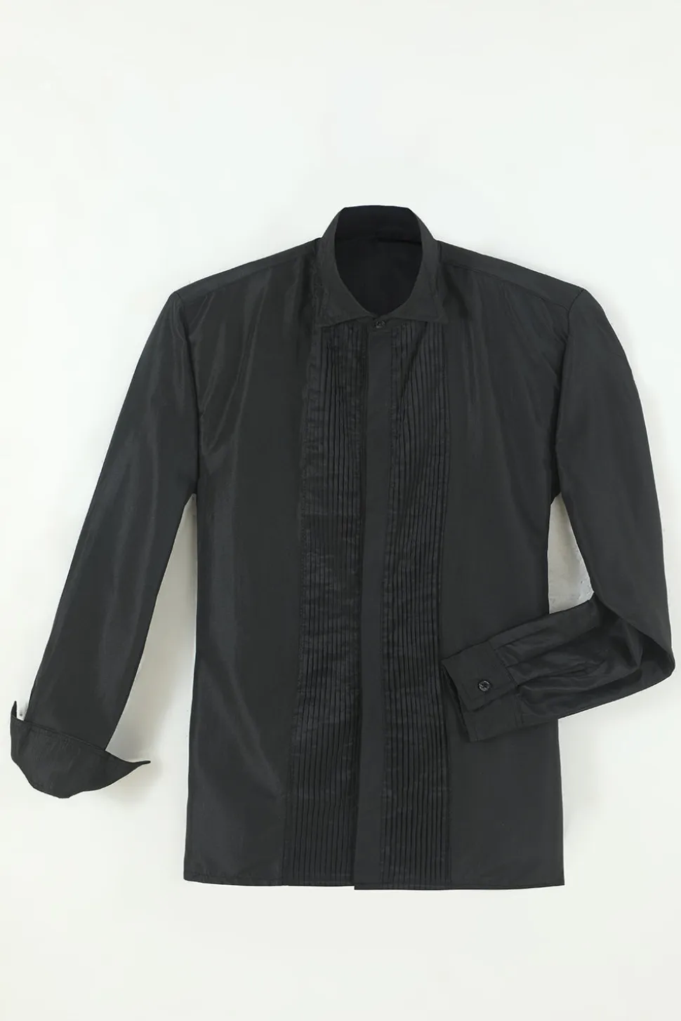 Camisa de terno manga comprida masculino preto