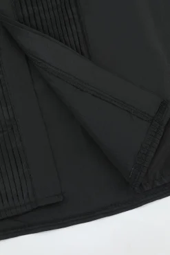 Camisa de terno manga comprida masculino preto