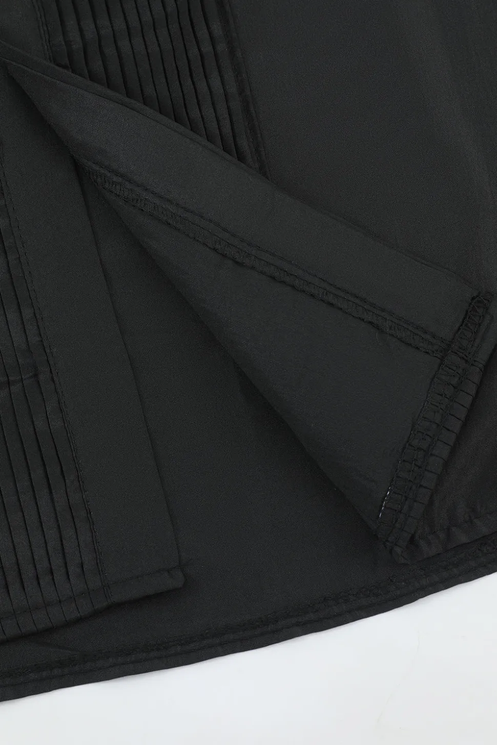 Camisa de terno manga comprida masculino preto