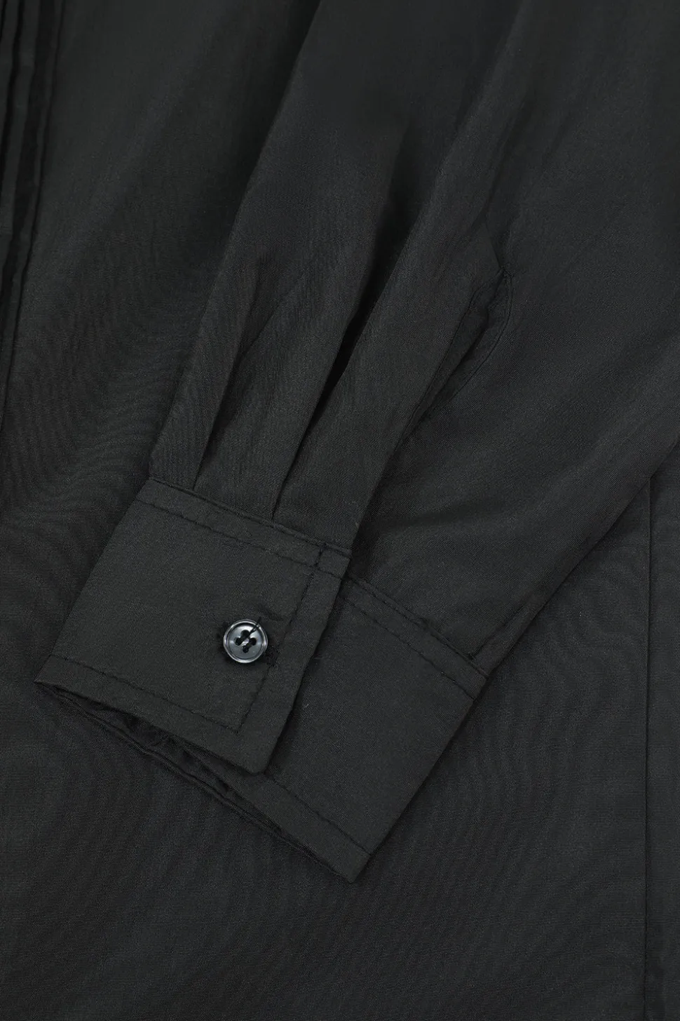 Camisa de terno manga comprida masculino preto