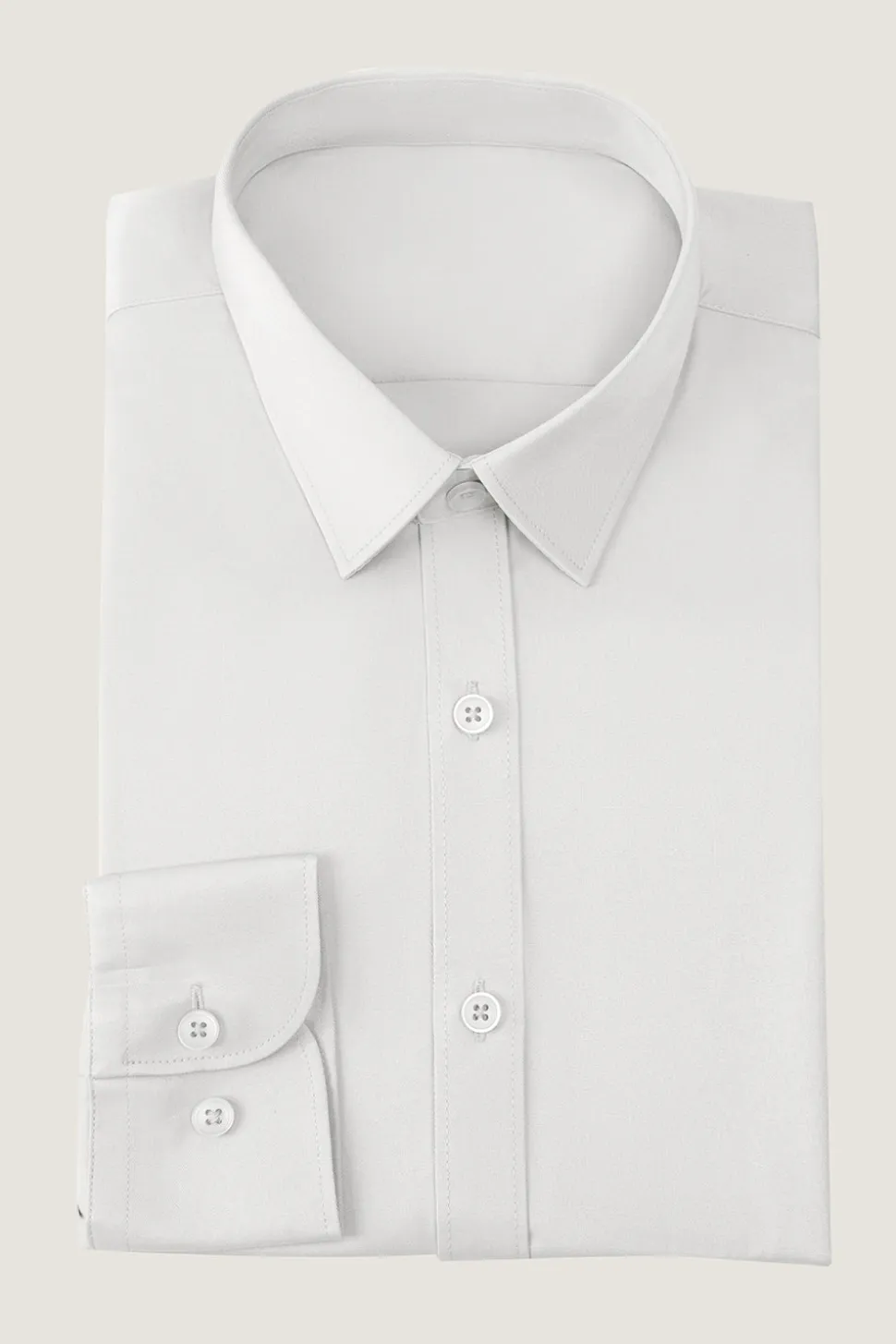 Camisa de terno masculino mangas compridas branco