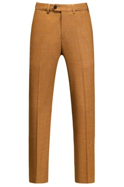 Caramelo Peaked Lapela 3 Peças Fatos de Baile de Formatura Masculino