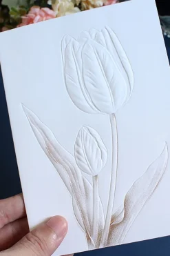 Cartões de convite simples de impressão de flores