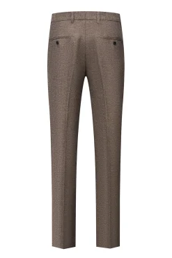 Castanho 3 Peças Terno Masculino Slim Fit Terno Padrinhos
