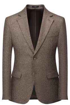 Castanho 3 Peças Terno Masculino Slim Fit Terno Padrinhos