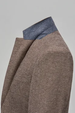 Castanho 3 Peças Terno Masculino Slim Fit Terno Padrinhos