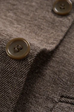 Castanho 3 Peças Terno Masculino Slim Fit Terno Padrinhos