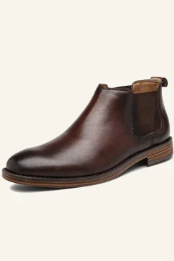 Casual Sapatos Masculinos Couro Vintage Britânicos