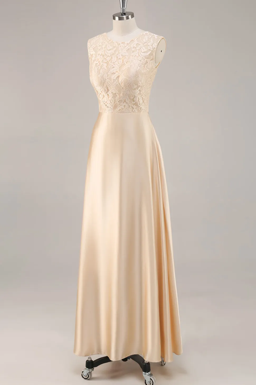 Champanhe A-Line Chiffon 2-Piece Linha-A Mãe do Vestido da Noiva