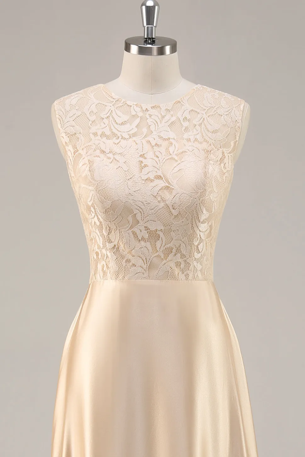Champanhe A-Line Chiffon 2-Piece Linha-A Mãe do Vestido da Noiva