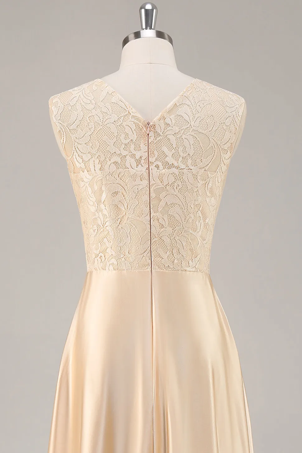Champanhe A-Line Chiffon 2-Piece Linha-A Mãe do Vestido da Noiva
