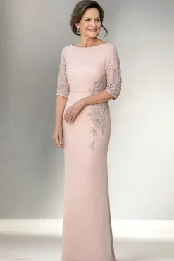 Champanhe Sereia Meia Manga Longa Mãe do Vestido da Noiva