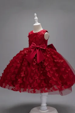 Champanhe Tule Vestido de Menina Com Arco