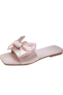 Chinelos Rosa Feminino com Bowknot