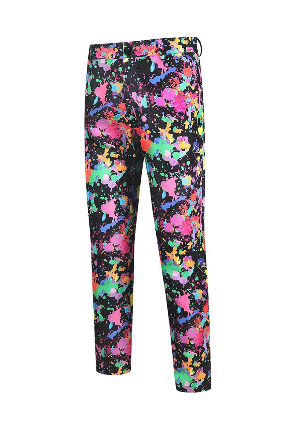 Christams Masculino Impresso Colorido 3-Piece One Button Party Suits