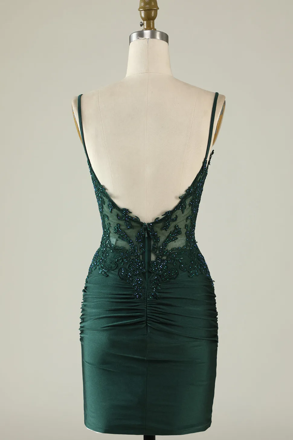 Cintas de Espaguete Azul Real Vestido de Cocktail