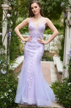 Cintas de Espaguete Sereia Azul Vestido Longo Baile Com Apliques
