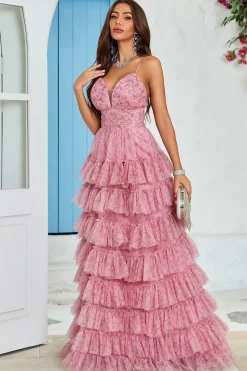 Cintas de Espaguete Tule Vestido de Festa Estampado