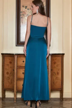 Cintas de Espaguete Vestido de Festa