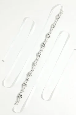 Cinto branco com Rhinstone