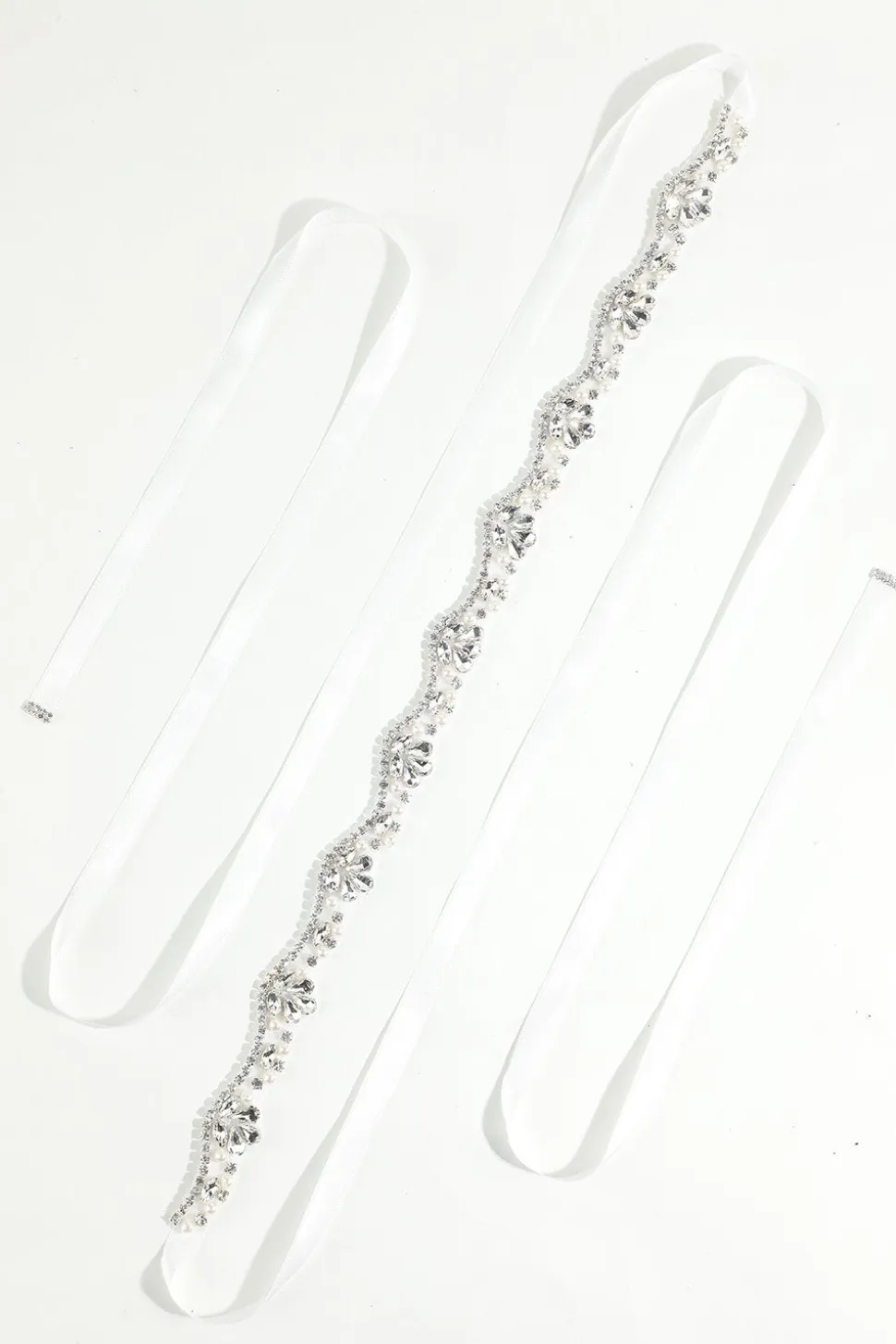 Cinto branco com Rhinstone