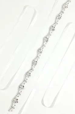 Cinto branco com Rhinstone