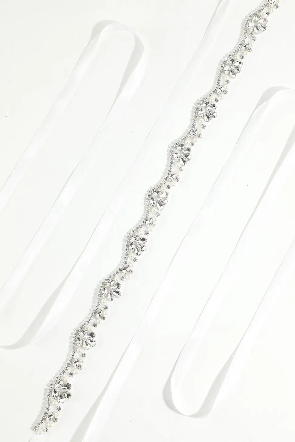 Cinto branco com Rhinstone
