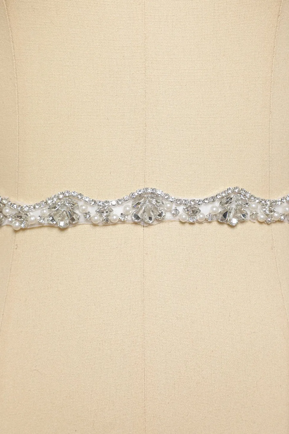 Cinto branco com Rhinstone