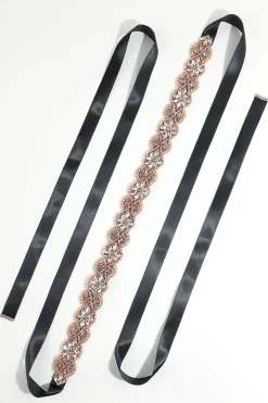 Cinto de Rhinstone Preto