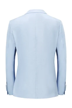 Cinza claro Notched Lapela homens 2-peças Prom Party Suits