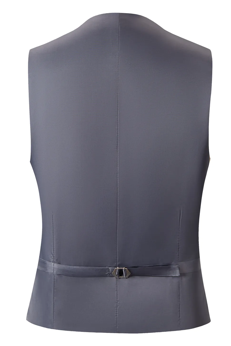 Cinzento 3 Peças Peak Lapel Fatos Masculinos