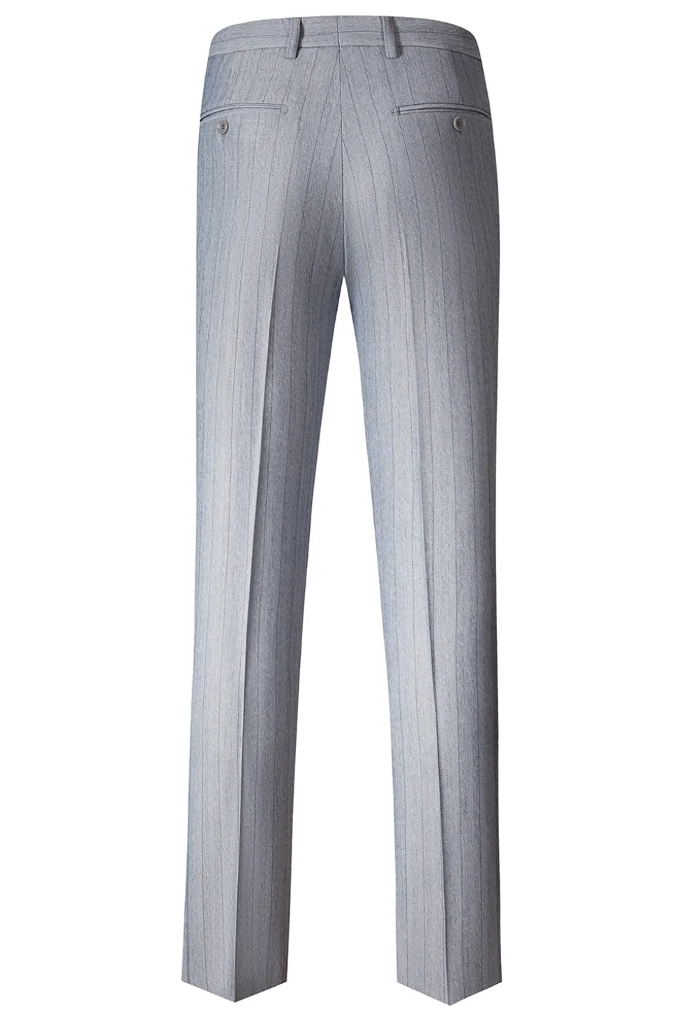 Cinzento 3 Peças Peak Lapel Fatos Masculinos