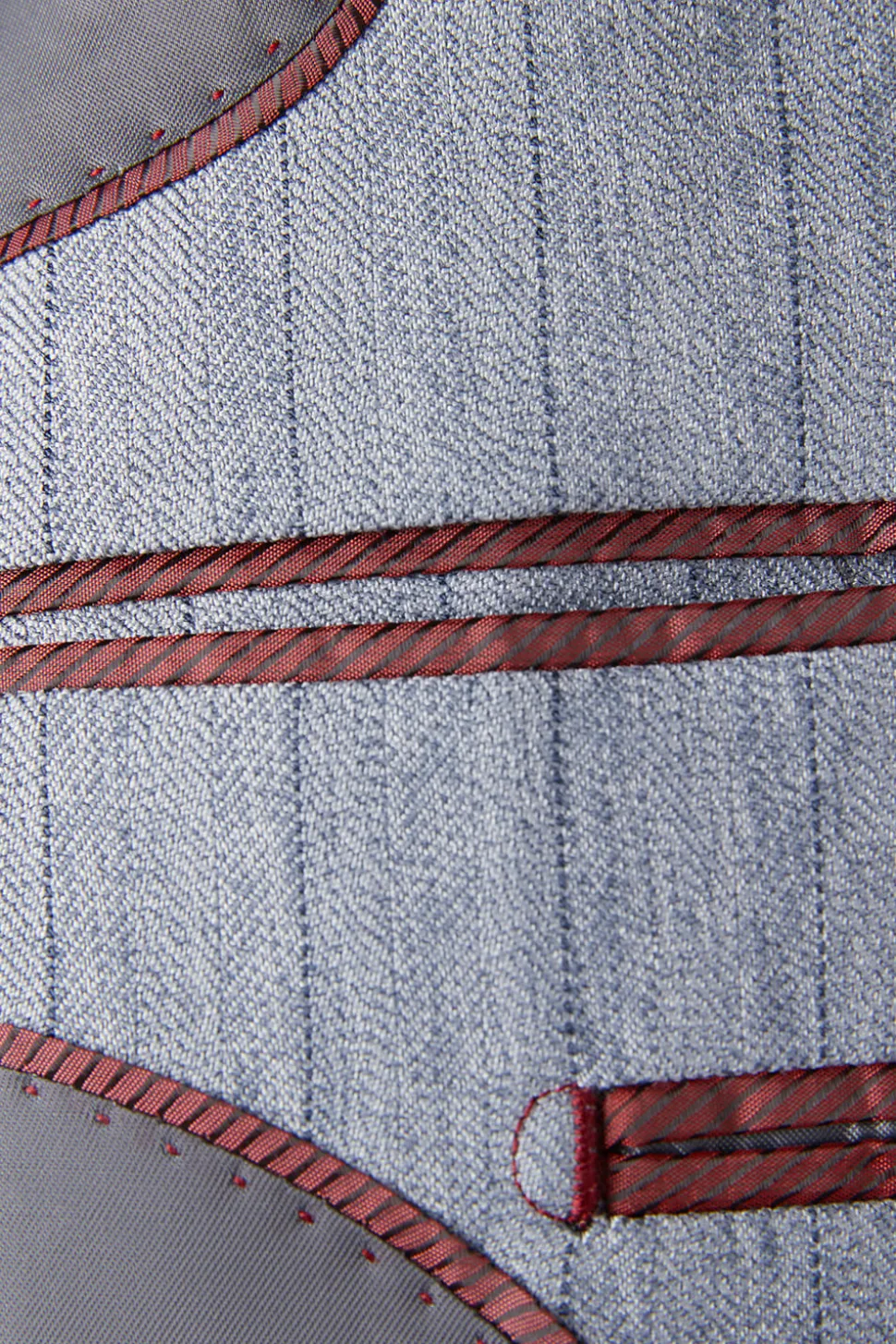 Cinzento 3 Peças Peak Lapel Fatos Masculinos