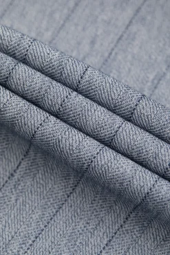 Cinzento 3 Peças Peak Lapel Fatos Masculinos