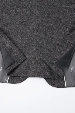 Cinzento Escuro 3 Peças Pico Lapela Slim Fit Fatos de Casamento Masculinos