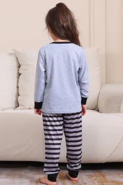 Cinzento Feliz Dia das Bruxas Família Pijama set